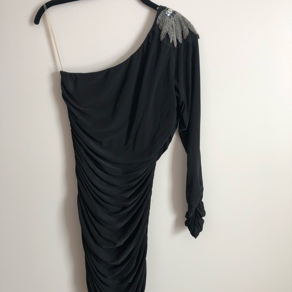 One shoulder embellished dress